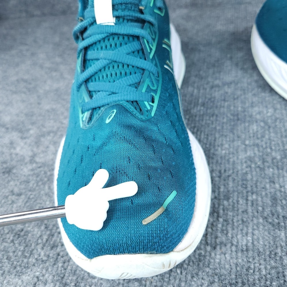ASICS Gel-Cumulus 26 Running Shoes Womens Size 12 Teal Green PureGEL 1012B599 - Picture 13 of 16